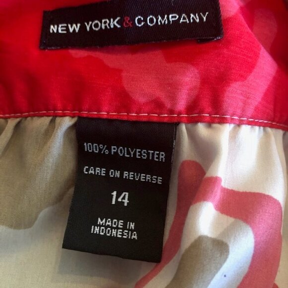 New York & Company Womens Floral Mini Skirt Size 14 - Picture 7 of 8